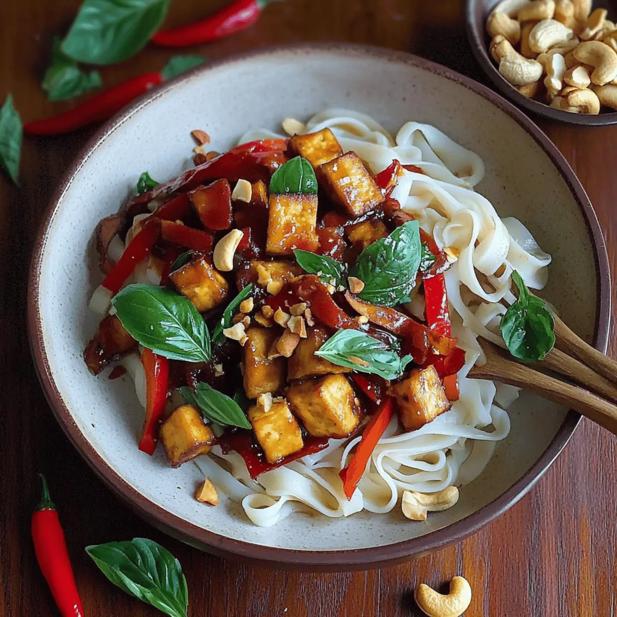 Savor Thai Basil Tofu Pad Krapow in Just 20 Minutes