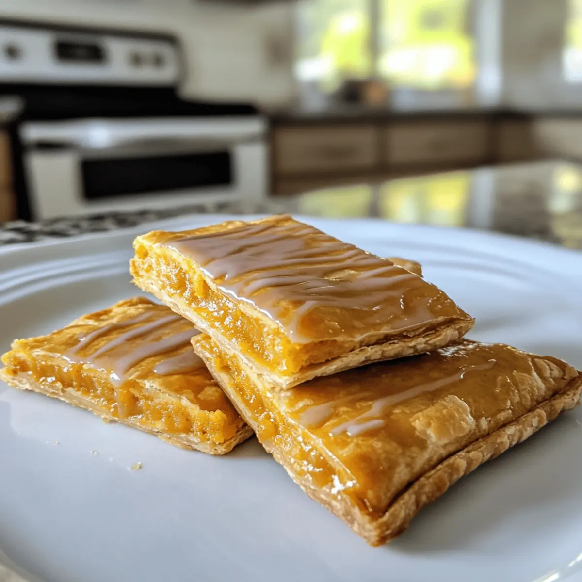 Vegan Pumpkin Pop Tarts with a Maple Glaze Delight