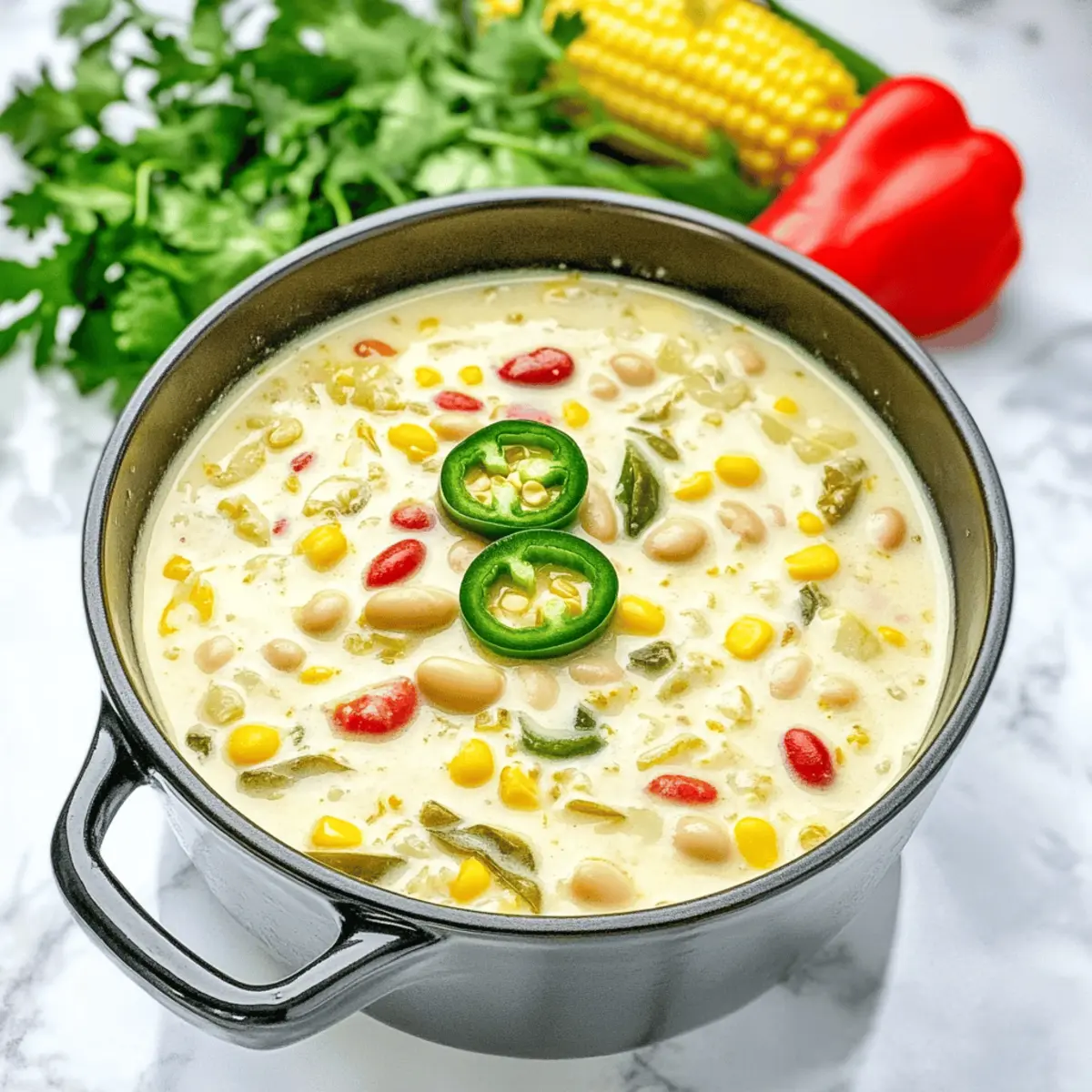 Creamy Vegetarian White Chili for Cozy Nights In