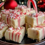 White Chocolate Candy Cane Fudge