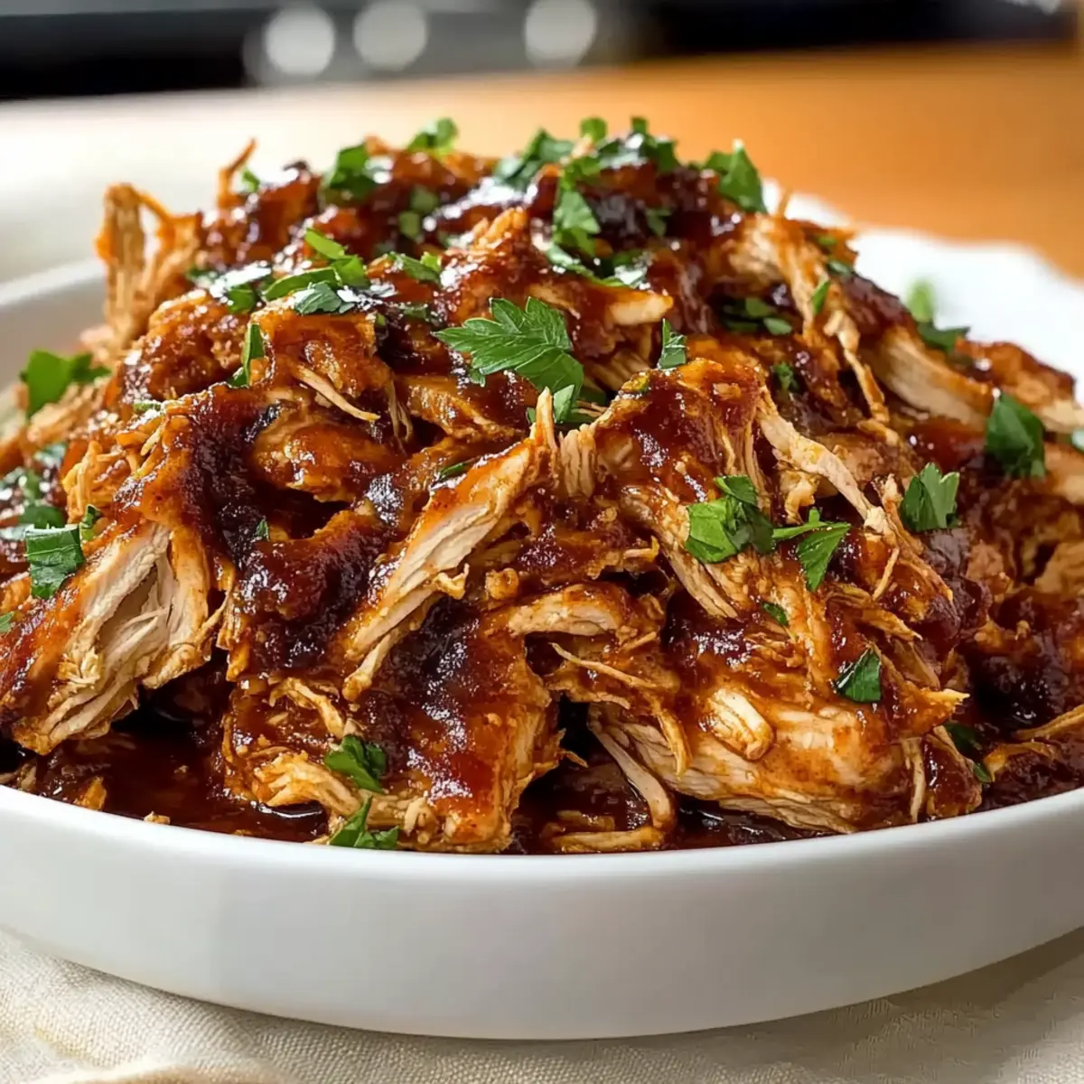 Ultimate Shredded BBQ Chicken with Irresistibly Crispy Edges