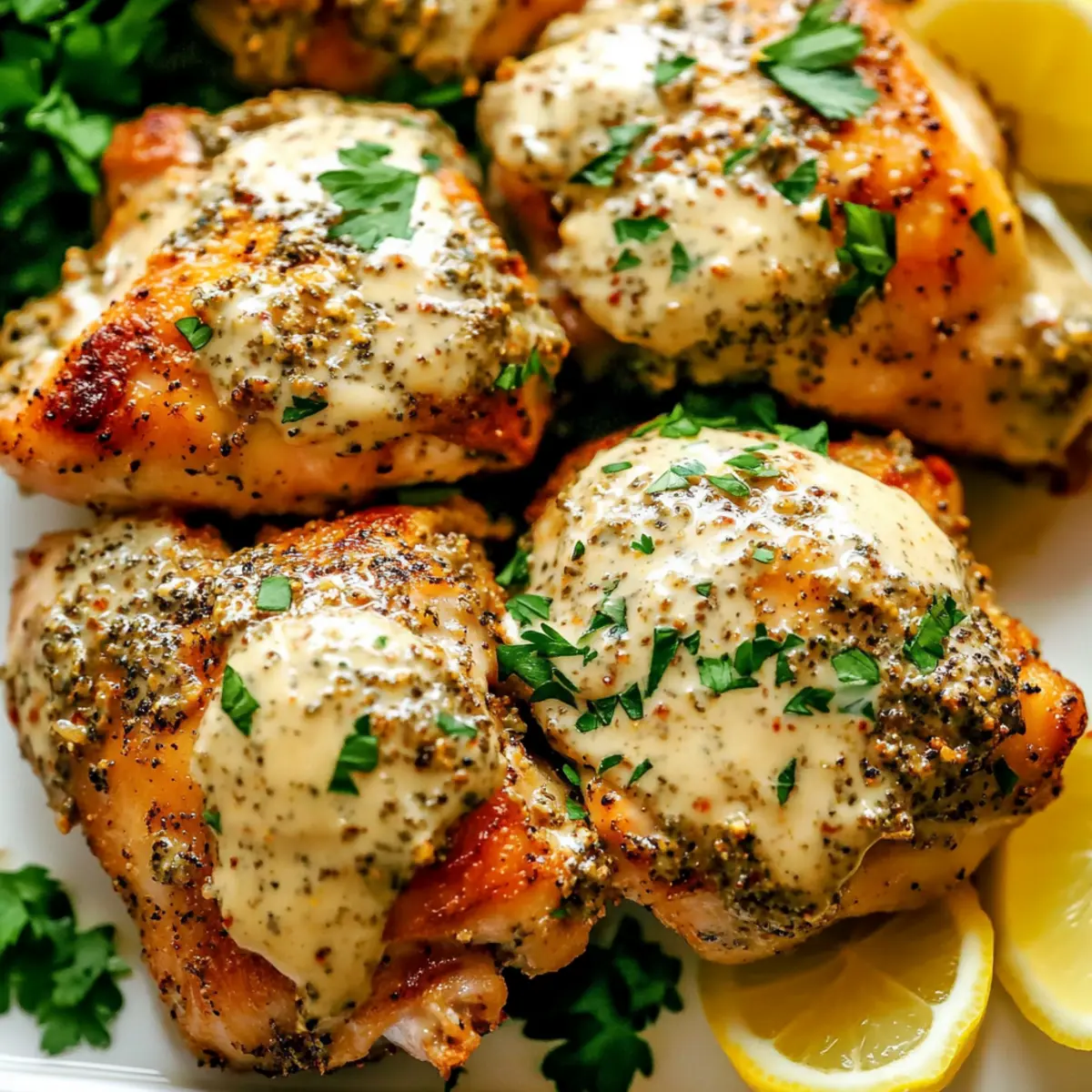 Baked Za'atar Chicken Thighs with Tahini: A Flavorful Delight