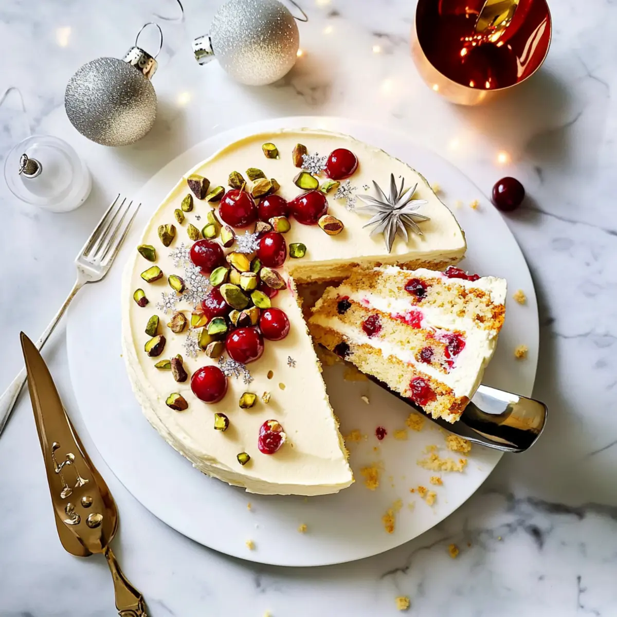 Irresistible White Christmas Mousse Cake for Festive Cheers
