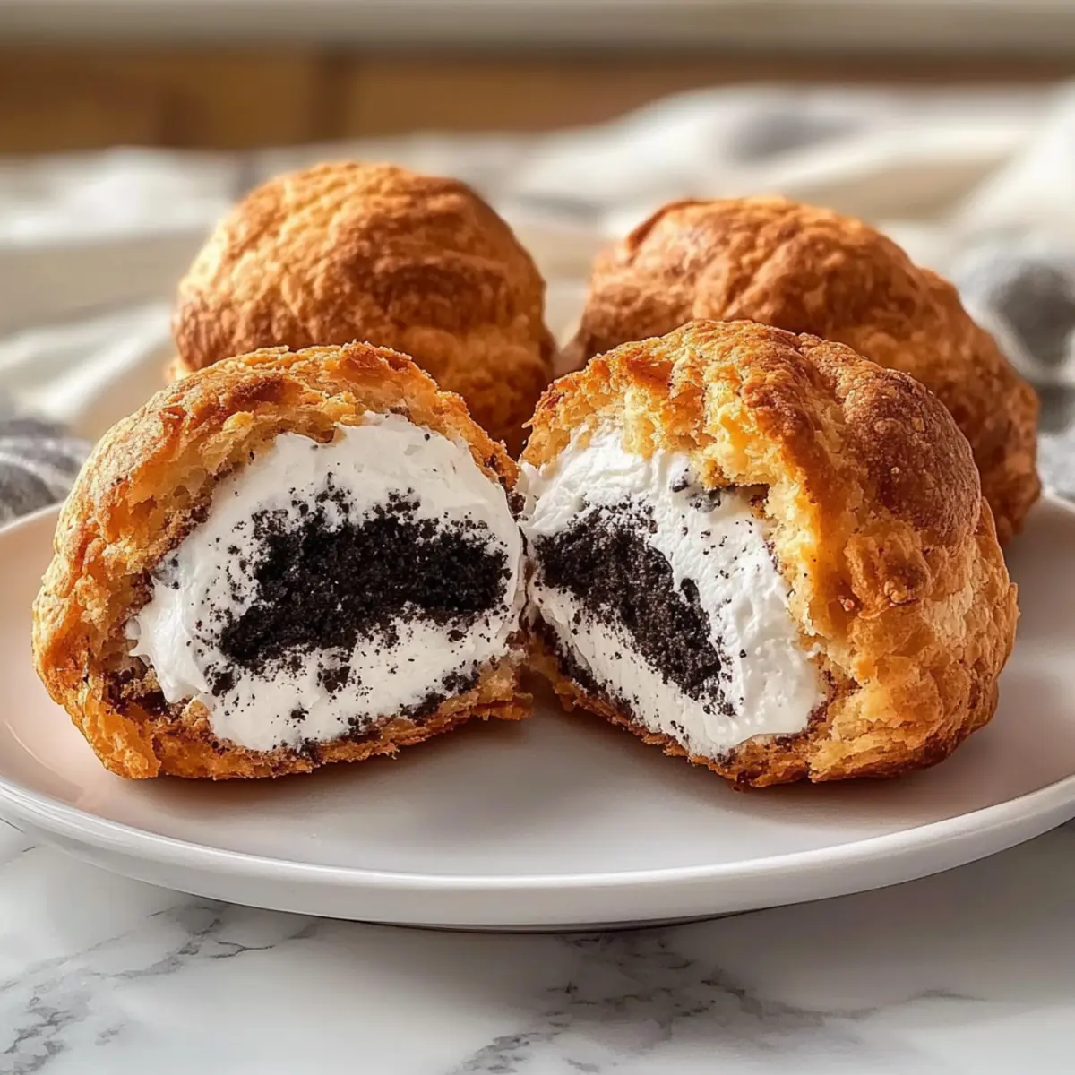 Irresistible Oreo Craquelin Cream Puffs for Your Sweet Tooth
