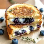 Crispy Blueberry Grilled Cheese