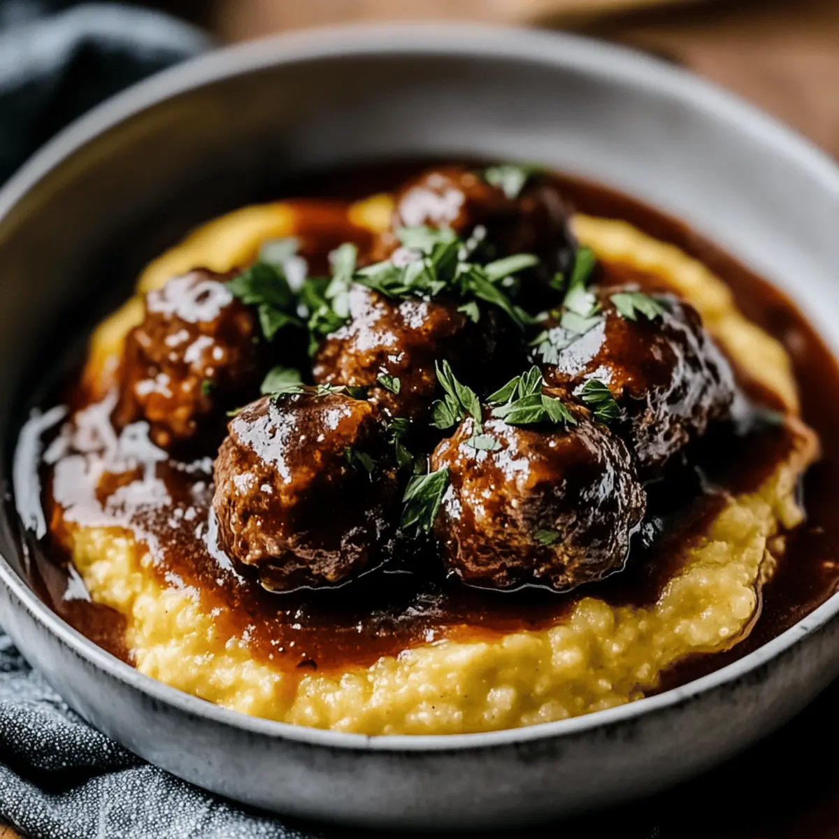 Red Wine Braised Meatballs Cozy Comfort for Your Dinner Table