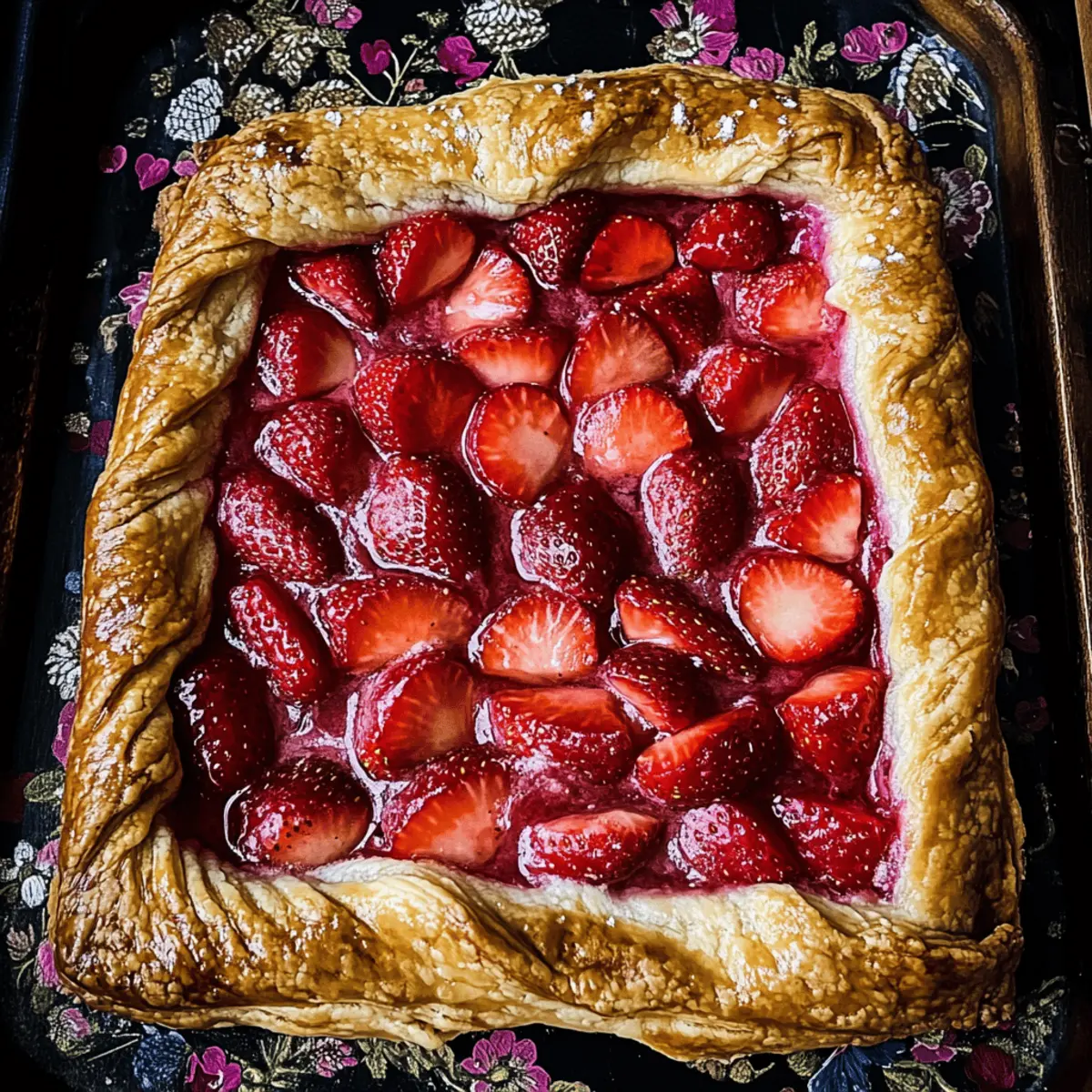 Rustic Strawberry and Cream Cheese Galette for Summer Bliss