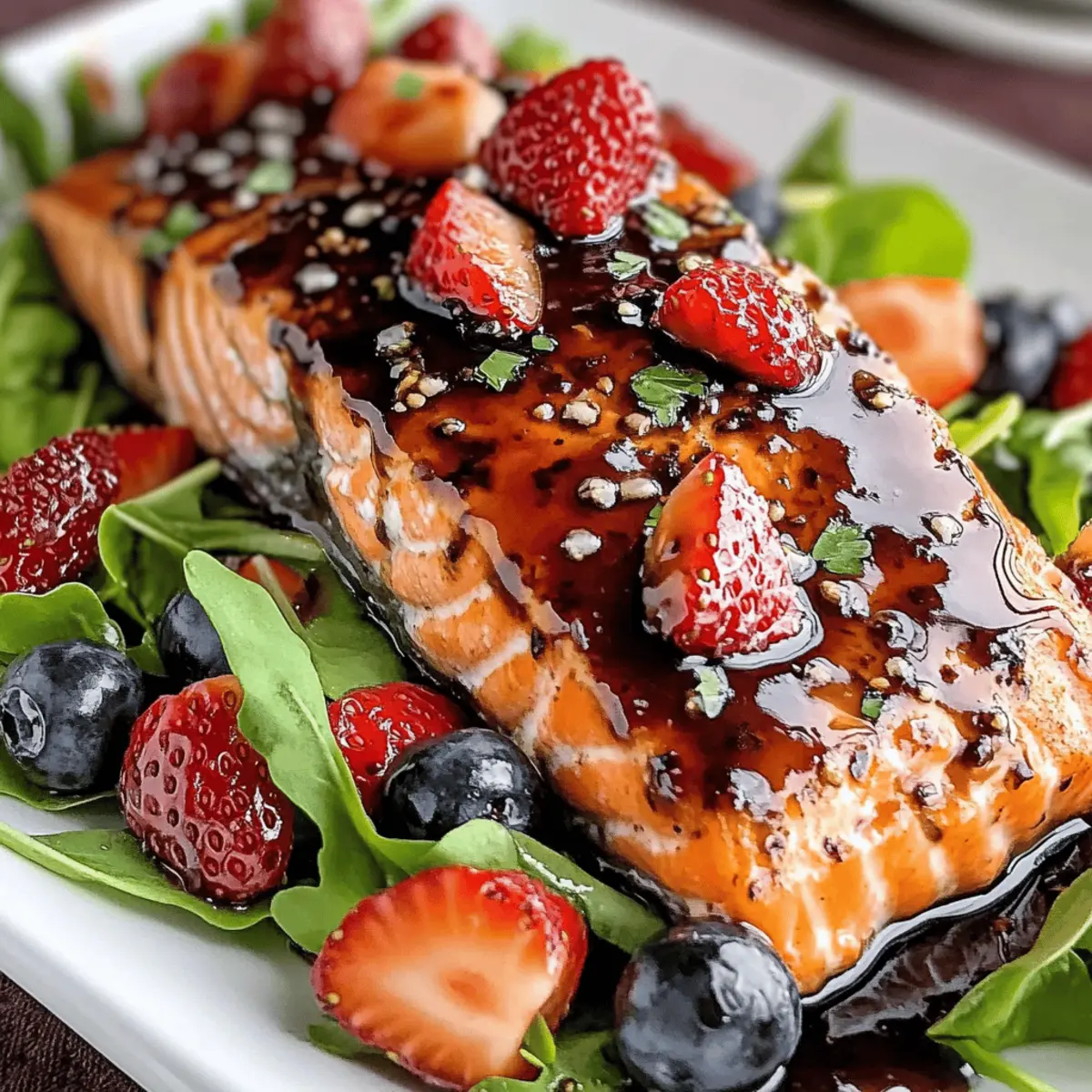 Strawberry Balsamic Glazed Baked Salmon Salad: A Fresh Delight