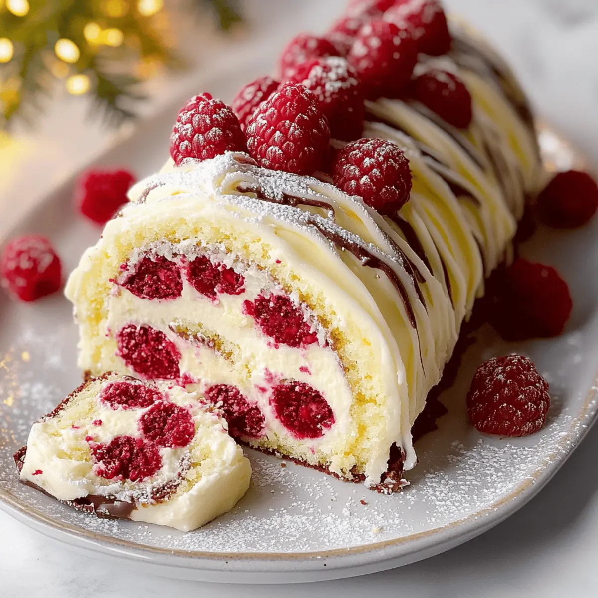 Delightful White Chocolate Raspberry Yule Log Recipe to Impress