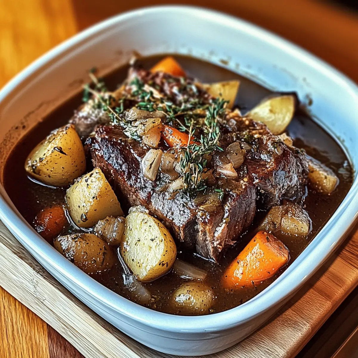 Irresistible Garlic Herb Pot Roast for Cozy Family Dinners