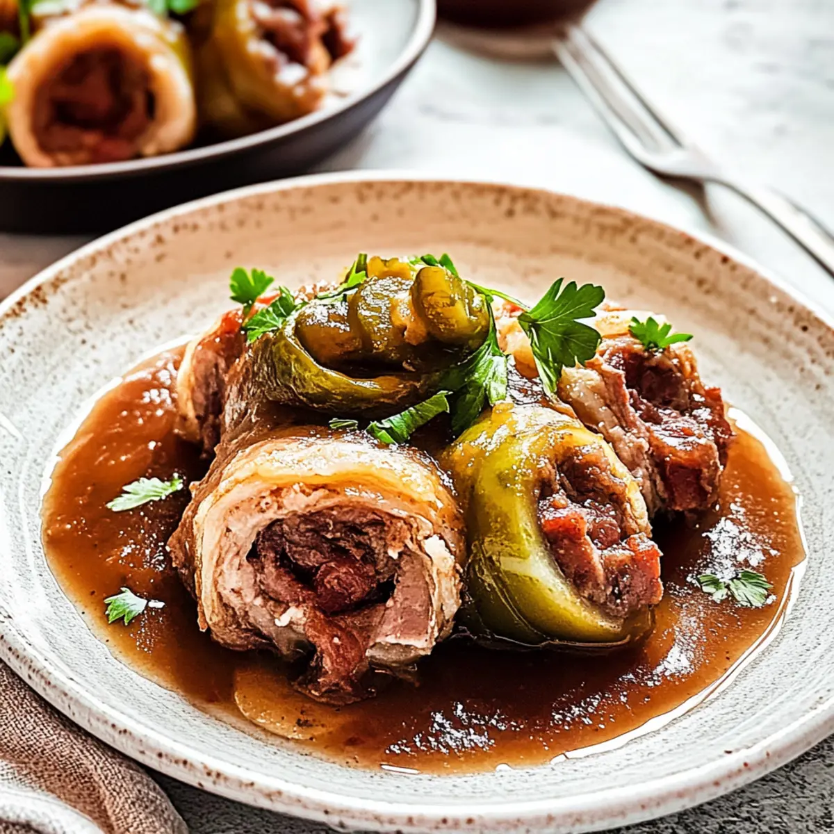 Hearty Beef Rouladen Recipe with Savory Gravy Delight