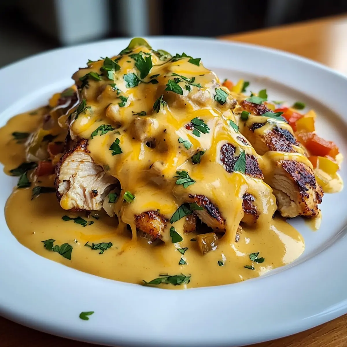 Mexican Chicken Smothered in Cheesy Sauce for Comfort Cravings