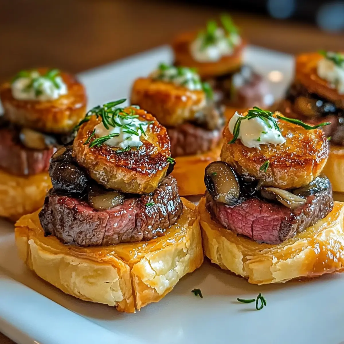 Mini Beef Wellington Bites: Savory Gourmet Appetizers to Wow