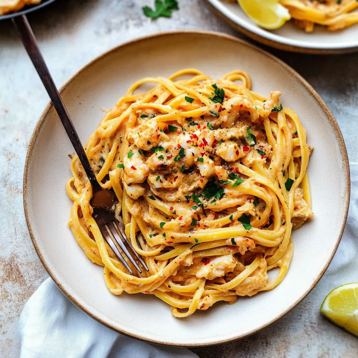 Creamy Crab Linguine: Quick Indulgence for Seafood Lovers