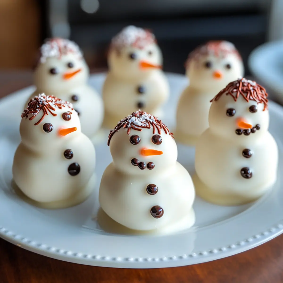 Delightful Mini Snowman Truffles for a Festive Treat