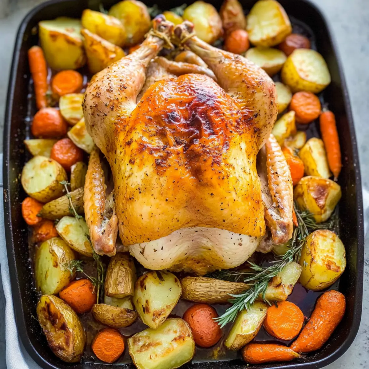 Juicy Roast Chicken and Vegetables for Cozy Family Dinners