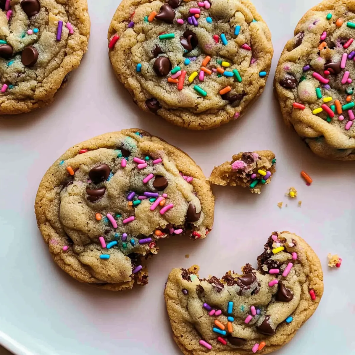 Chewy Sprinkle Chocolate Chip Cookies That Delight Every Bite