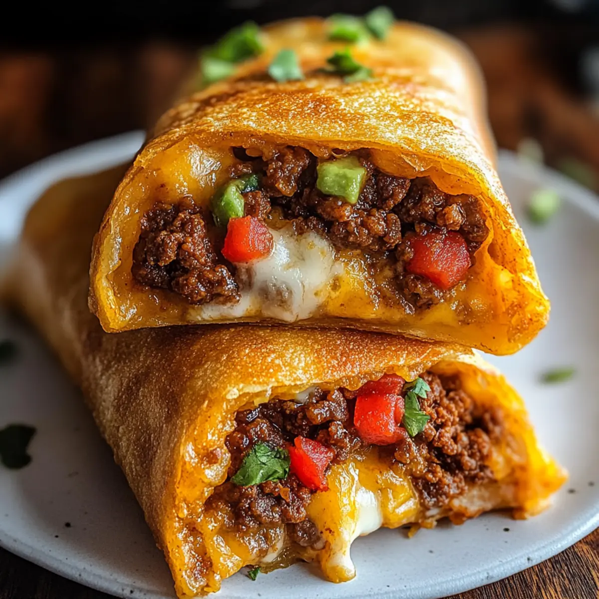 Savory Beef and Cheese Chimichangas for Homemade Bliss