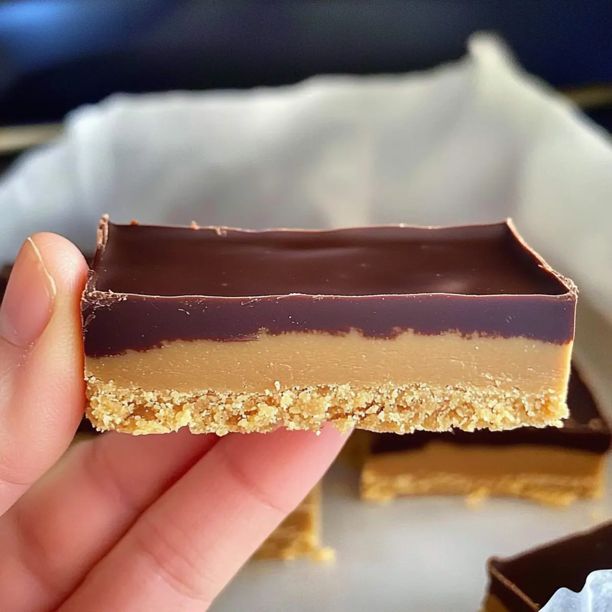 Decadent Chocolate Peanut Butter No Bake Bars in 15 Minutes