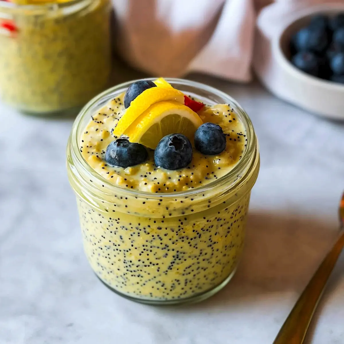 Golden Lemon Poppy Seed Overnight Oats for a Bright Morning Boost