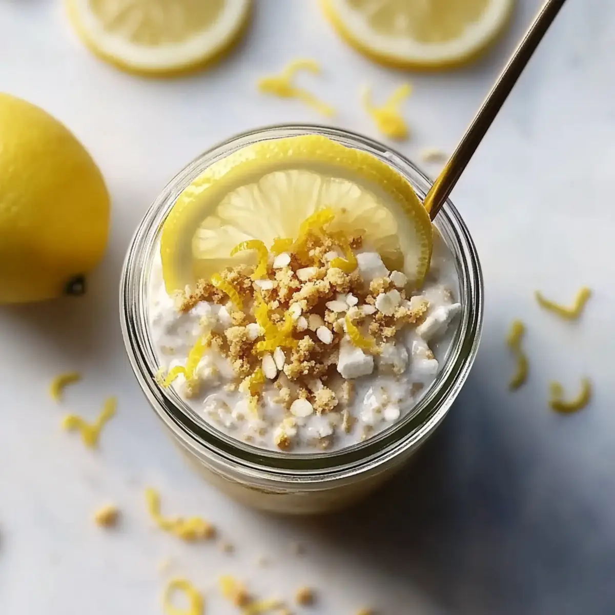 Lemon Cheesecake Overnight Oats for a Guilt-Free Breakfast