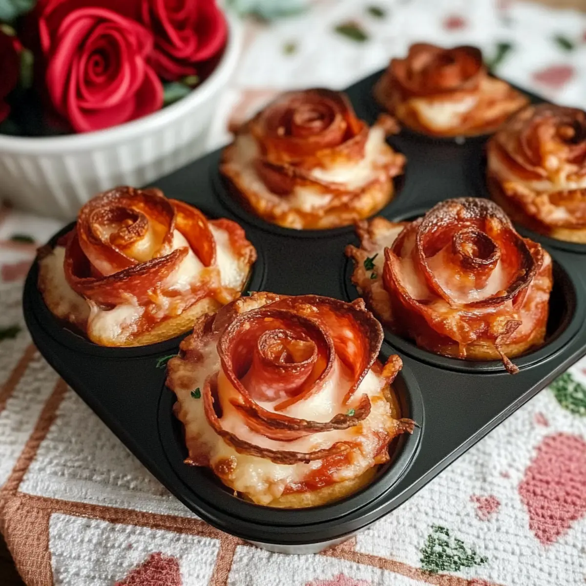 Delicious Pizza Roses: Easy Appetizer for Romance