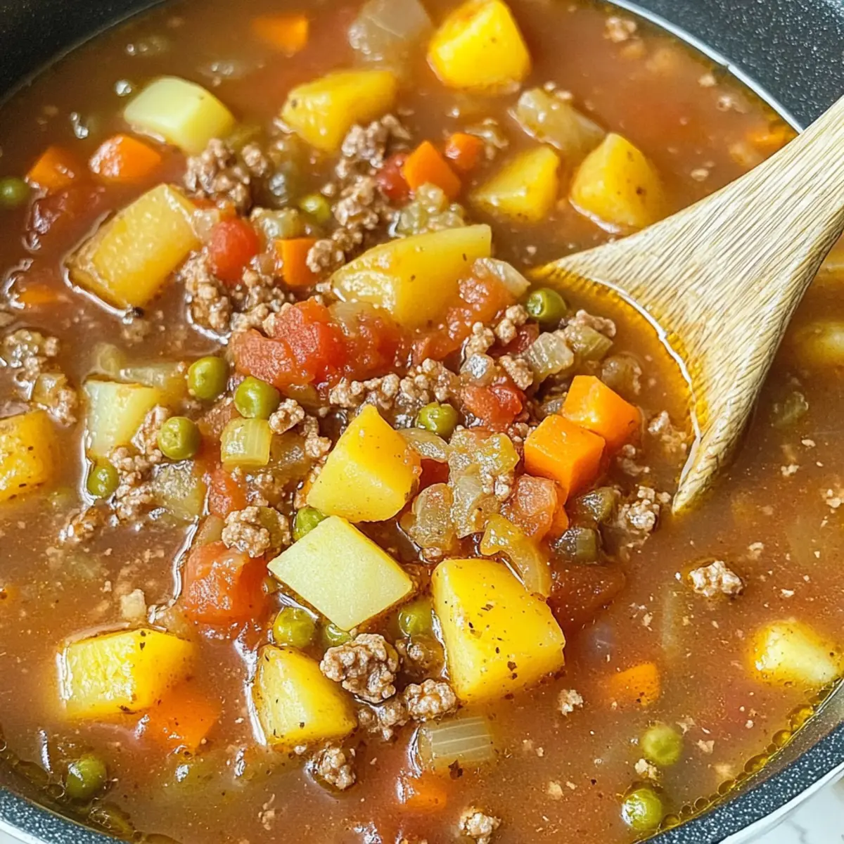 Homemade Hamburger Soup: Comfort in Every Hearty Spoonful