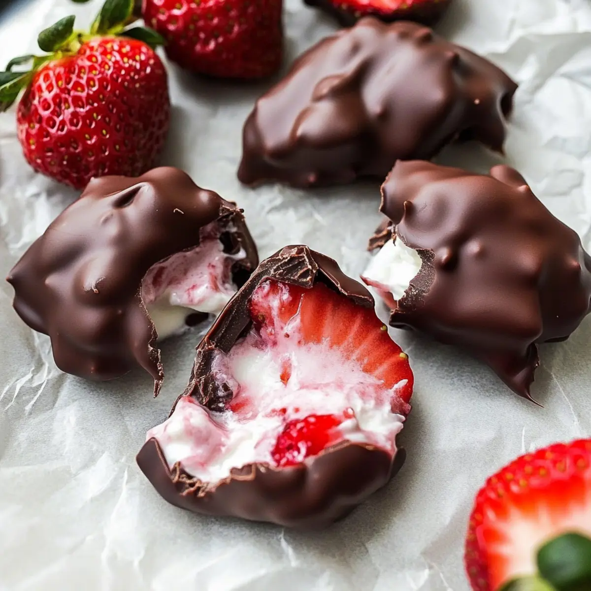 Chocolate-Covered Strawberry Yogurt Clusters for Guilt-Free Bliss