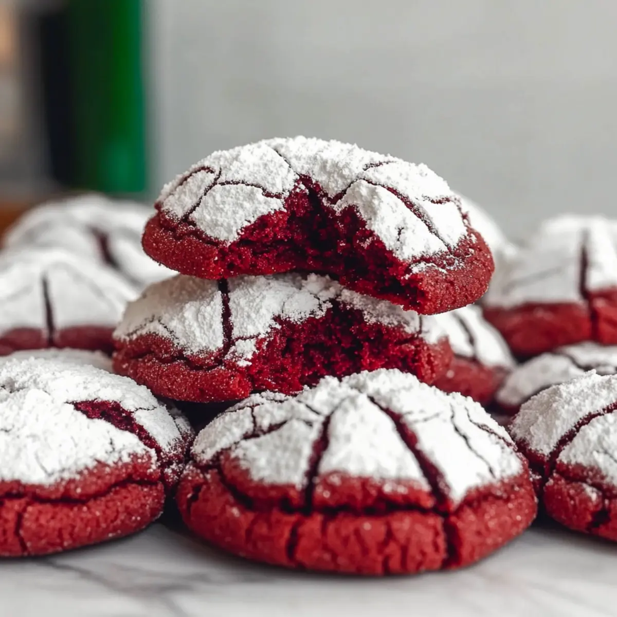 Irresistible Red Velvet Crinkle Cookies for Festive Fun