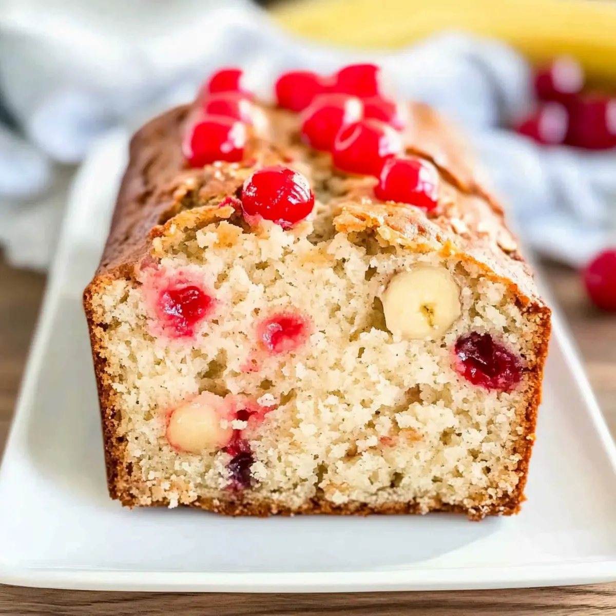 Heavenly White Chocolate Cherry Banana Bread to Savor