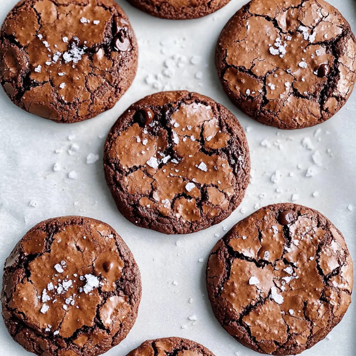 Ultimate Fudgy Salted Brownie Cookies in 40 Minutes