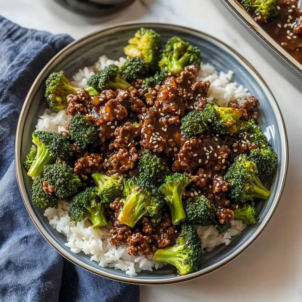 Delicious Ground Beef and Broccoli in Just 20 Minutes