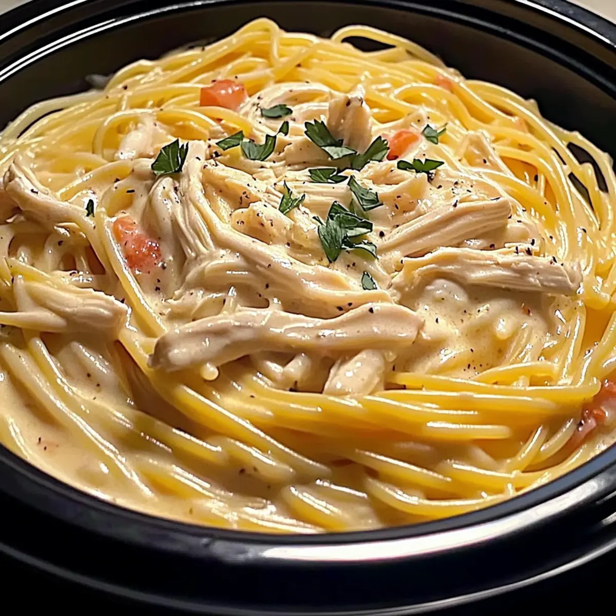 Creamy Chicken Spaghetti That Will Warm Your Heart