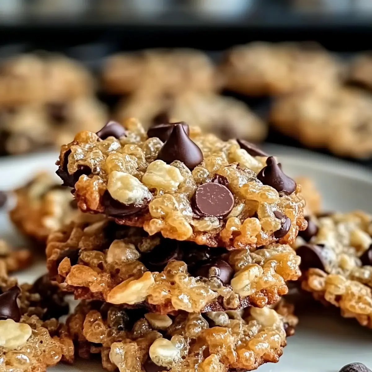 Crispy Rice Krispie Cookies with Chocolate Chips You’ll Love