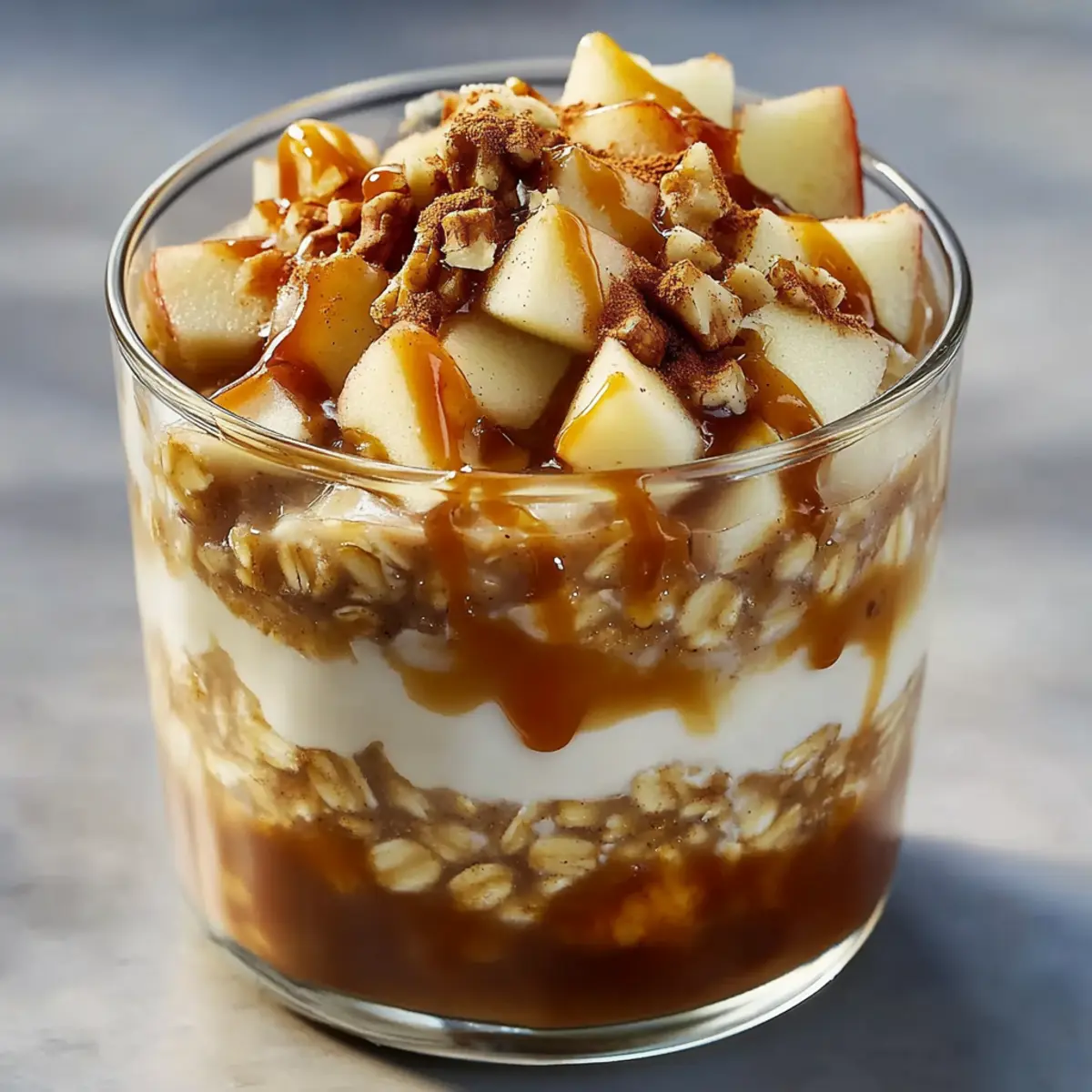 Indulge in Caramel Apple Overnight Oats for a Sweet Morning!