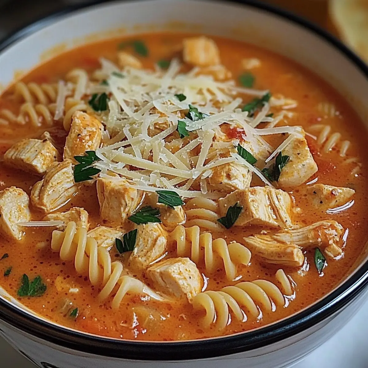 Hearty Chicken Parmesan Soup for Cozy Nights In