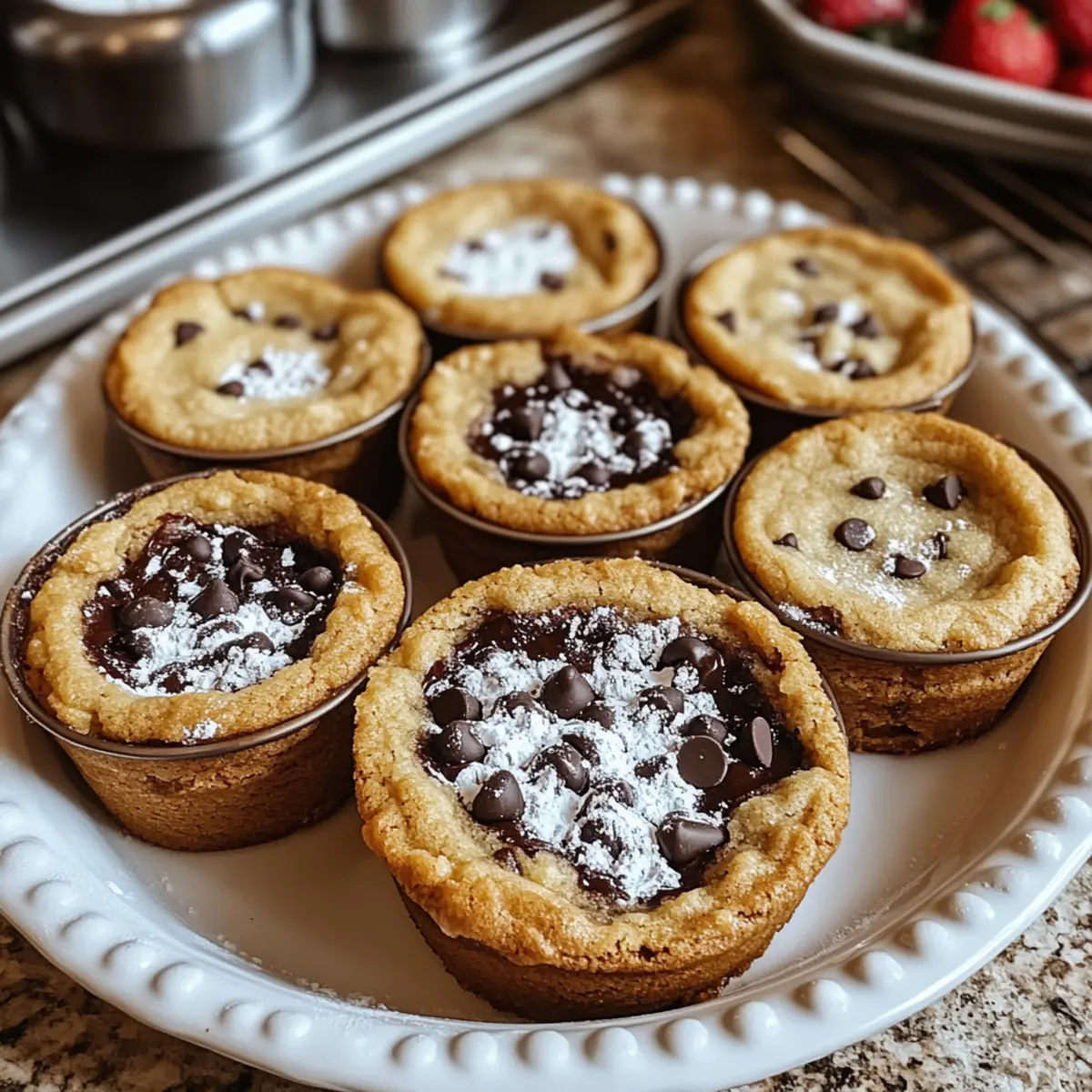 Deep Dish Chocolate Chip Cookies: Thick, Gooey Perfection