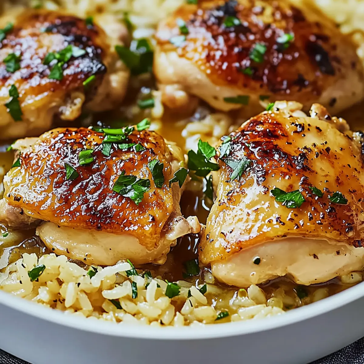 Savory One-Pan Chicken Thighs and Rice for Busy Nights
