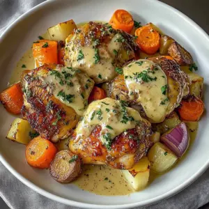 Baked Dijon Chicken Thighs