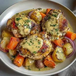 Baked Dijon Chicken Thighs