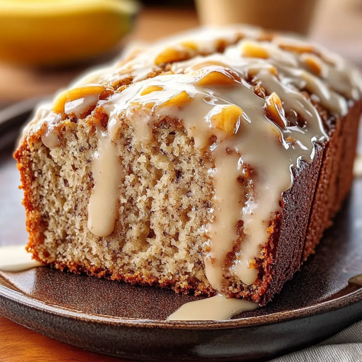 Delicious Banana Bread with Cream Cheese Glaze for Cozy Moments