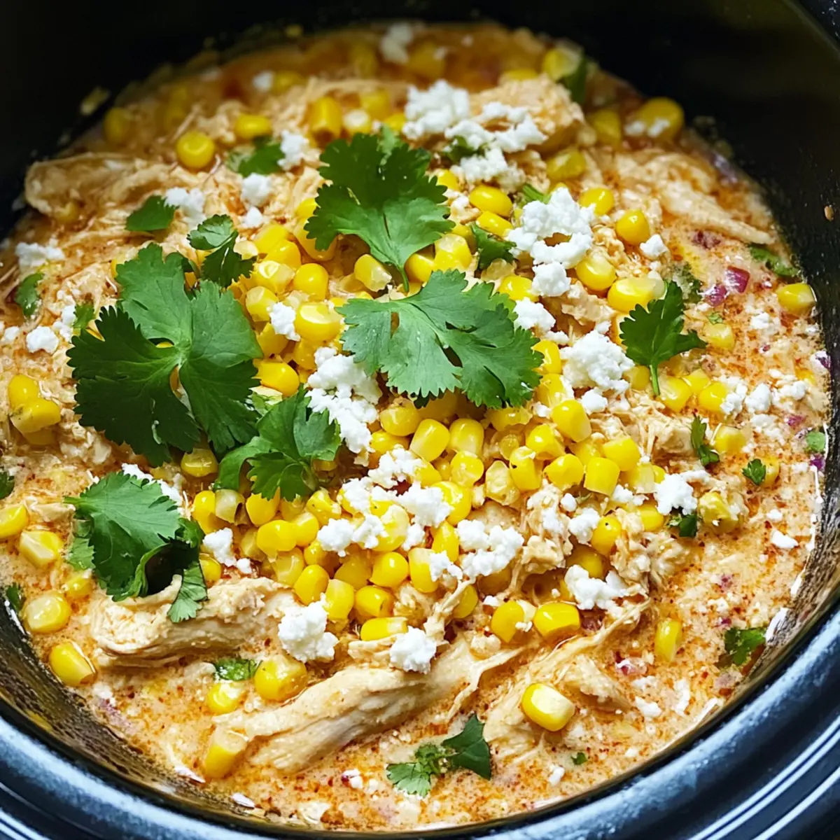 Creamy Slow Cooker Street Corn Chicken for Family Fiesta Nights