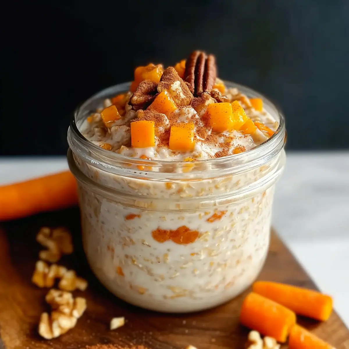 Carrot Cake Overnight Oats for a Sweet Morning Boost