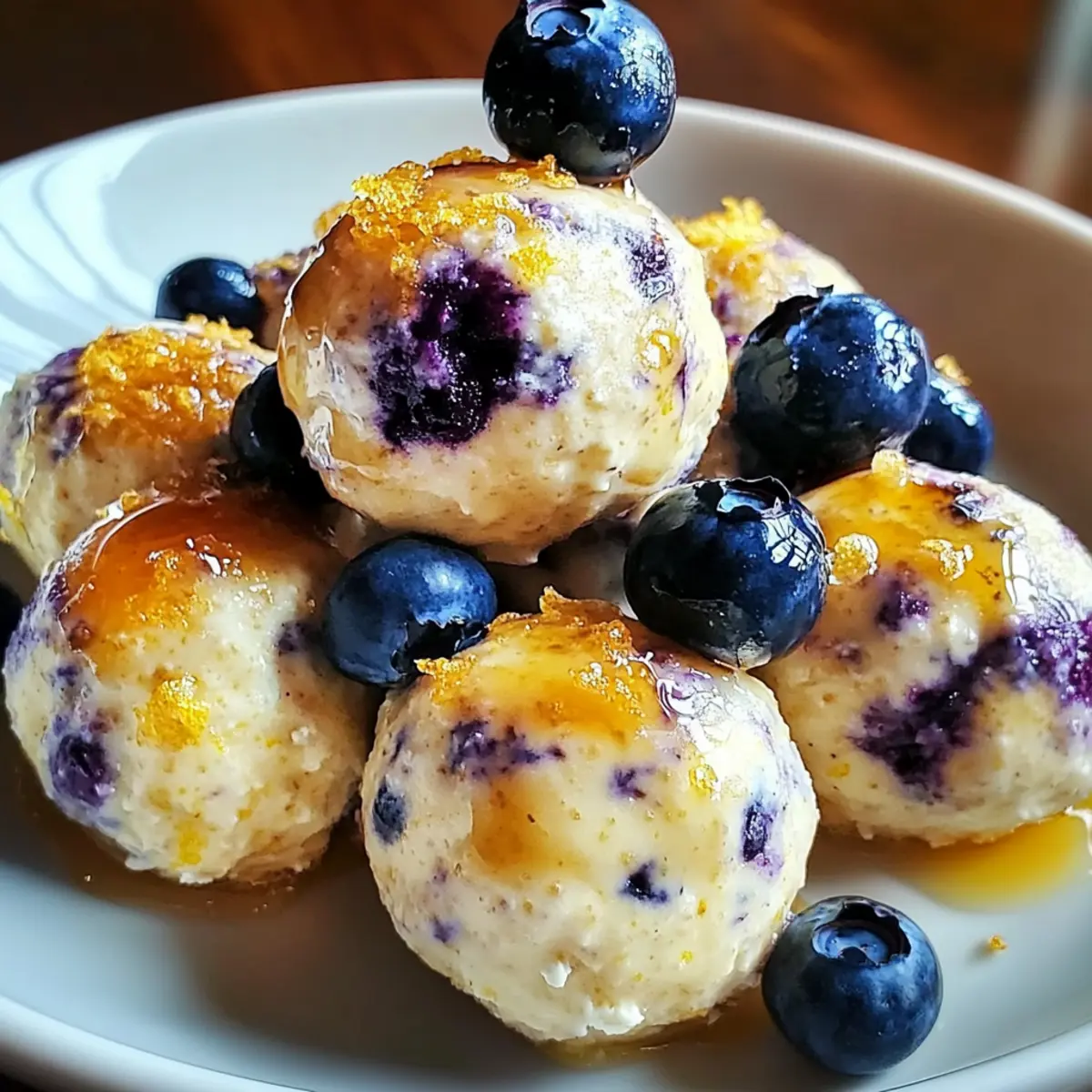 Lemon Blueberry Cottage Cheese Bites for Guilt-Free Snacking