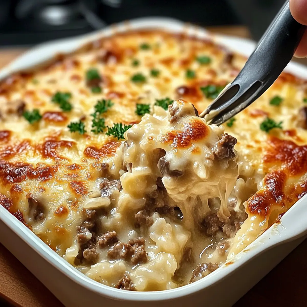 Savory Beef & Mushroom Rice Bake for Cozy Weeknight Dinners