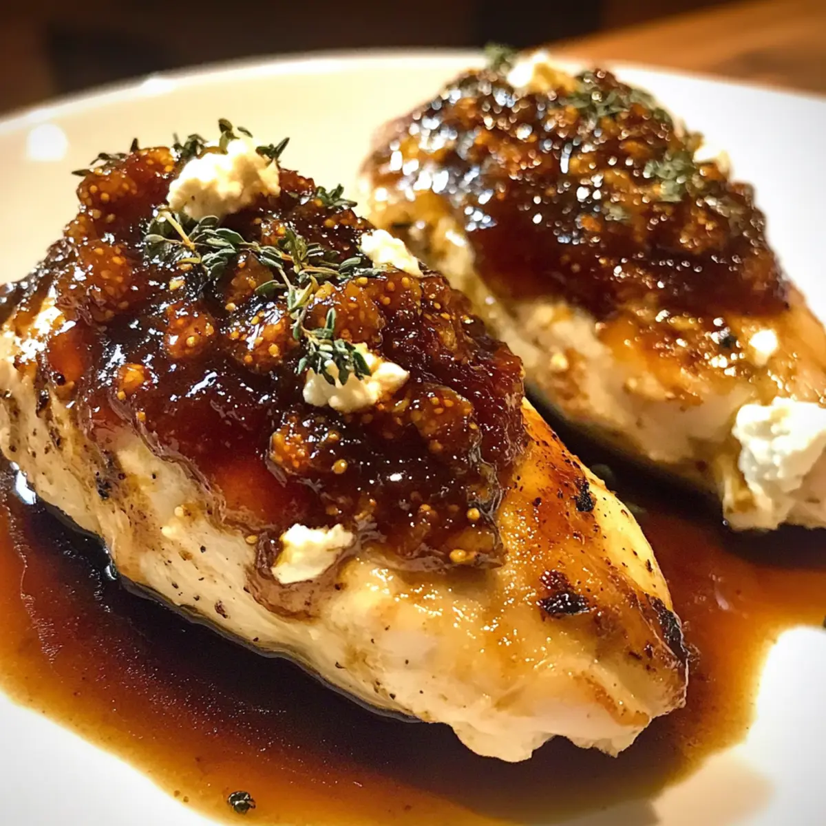 Slow Cooker Chicken with Fig Jam and Goat Cheese Delight