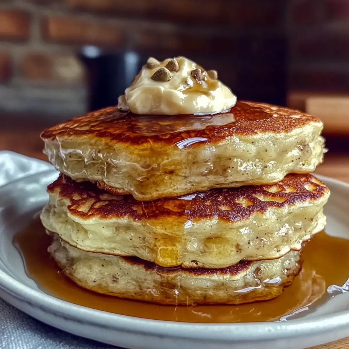Fluffy Pancakes with Cardamom Honey Butter for a Cozy Morning