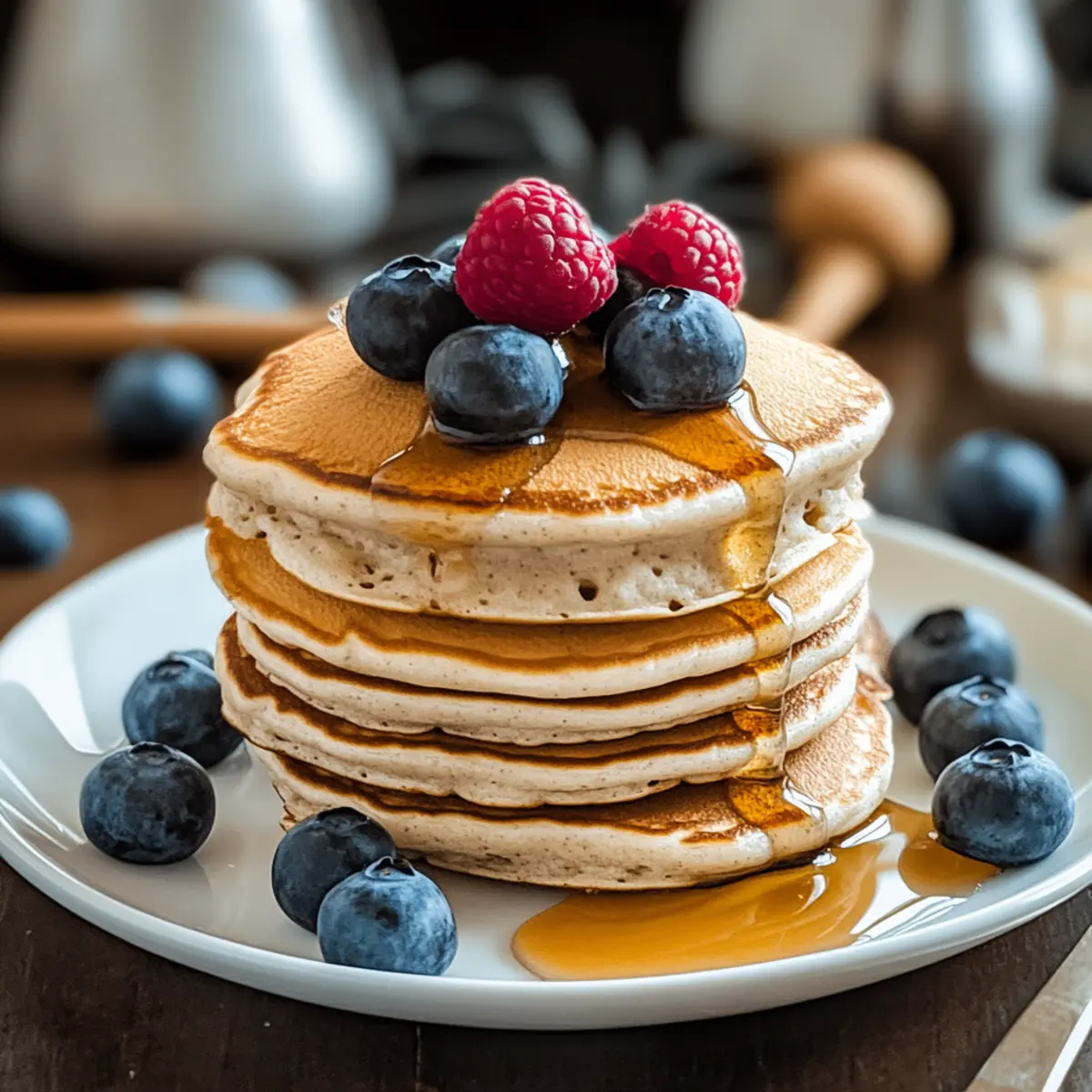 Fluffy Greek Yogurt Oatmeal Pancakes for a Healthy Breakfast