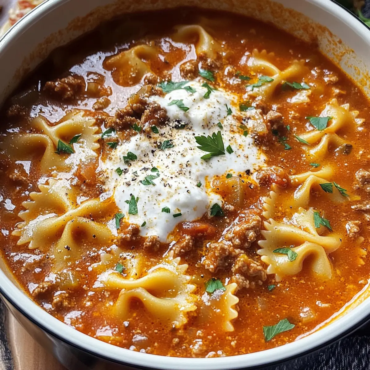 Cozy Up With This Hearty Lasagna Soup Recipe