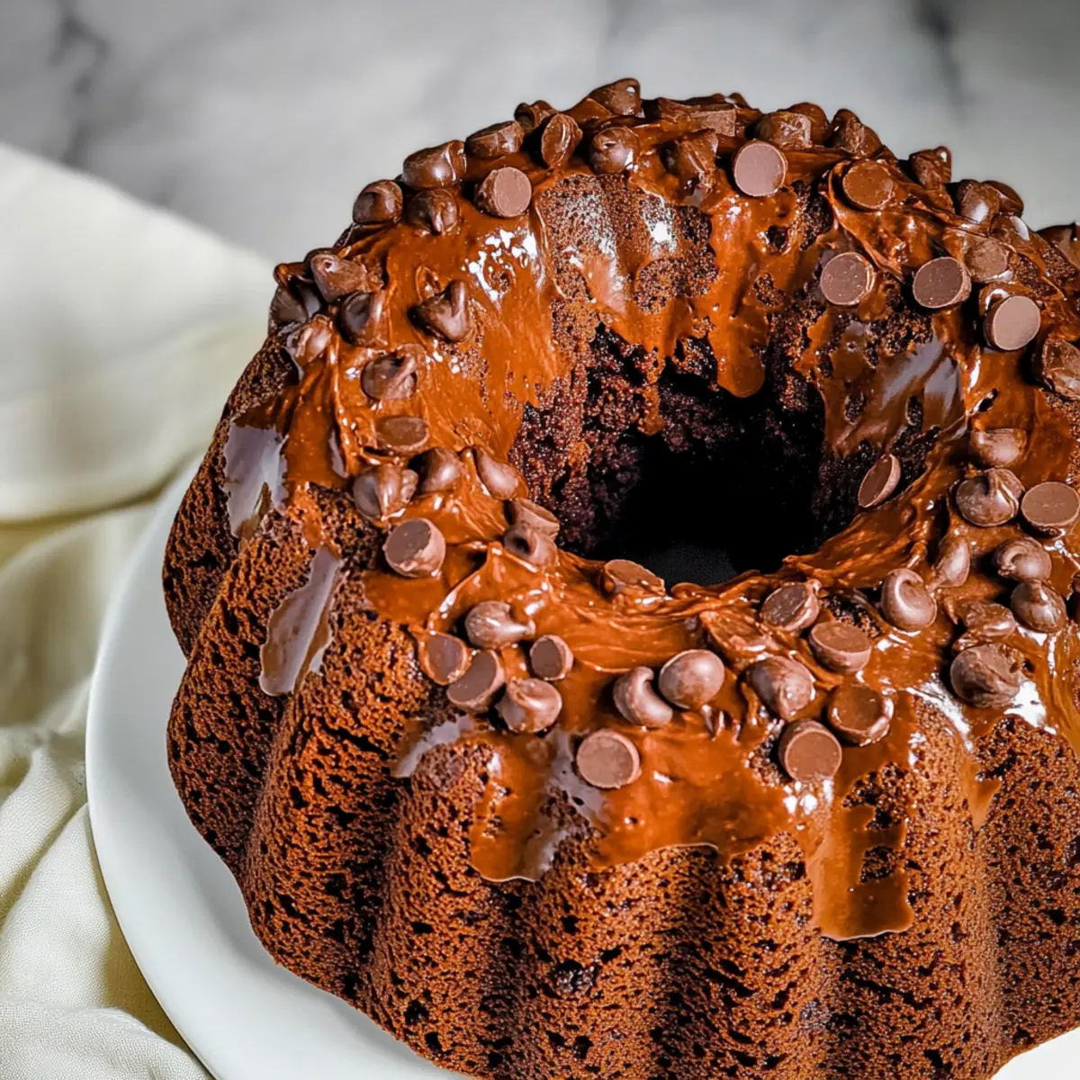 Irresistibly Moist Chocolate Bundt Cake for Sweet Moments